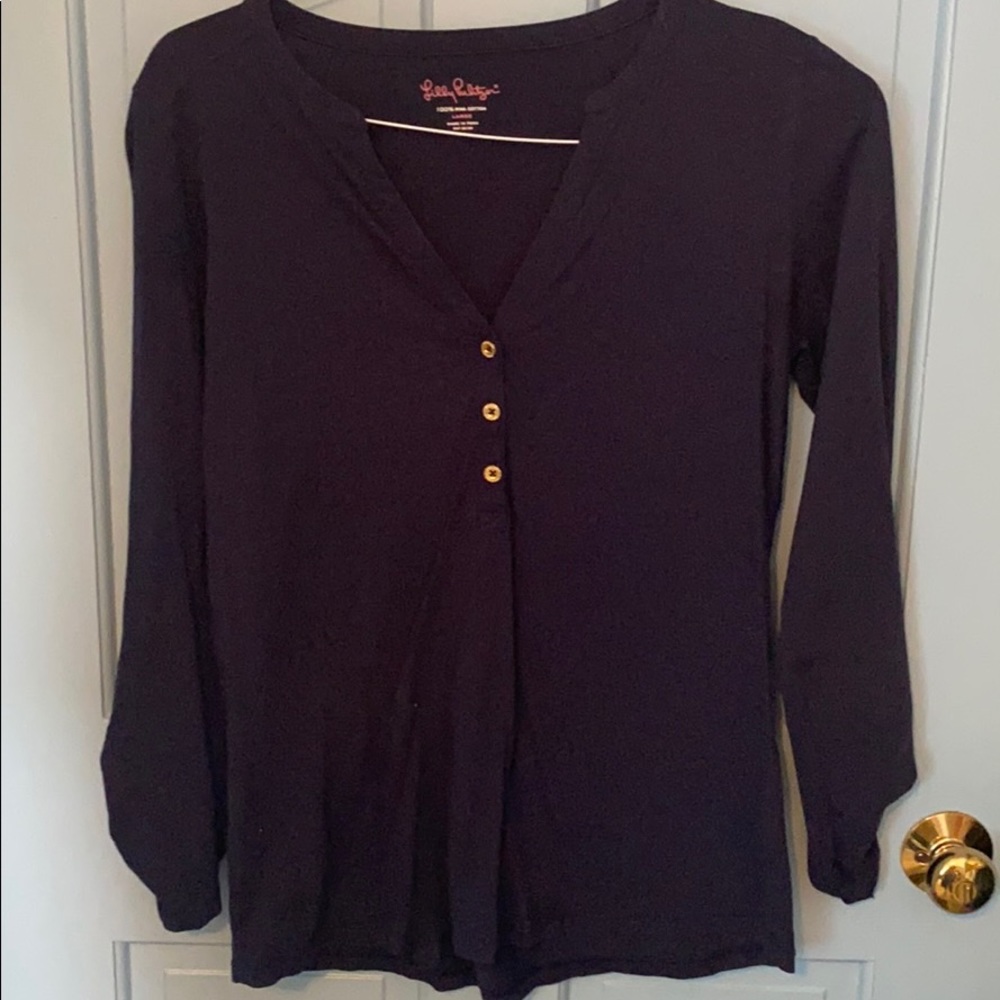 Lily Pulitzer shirt.